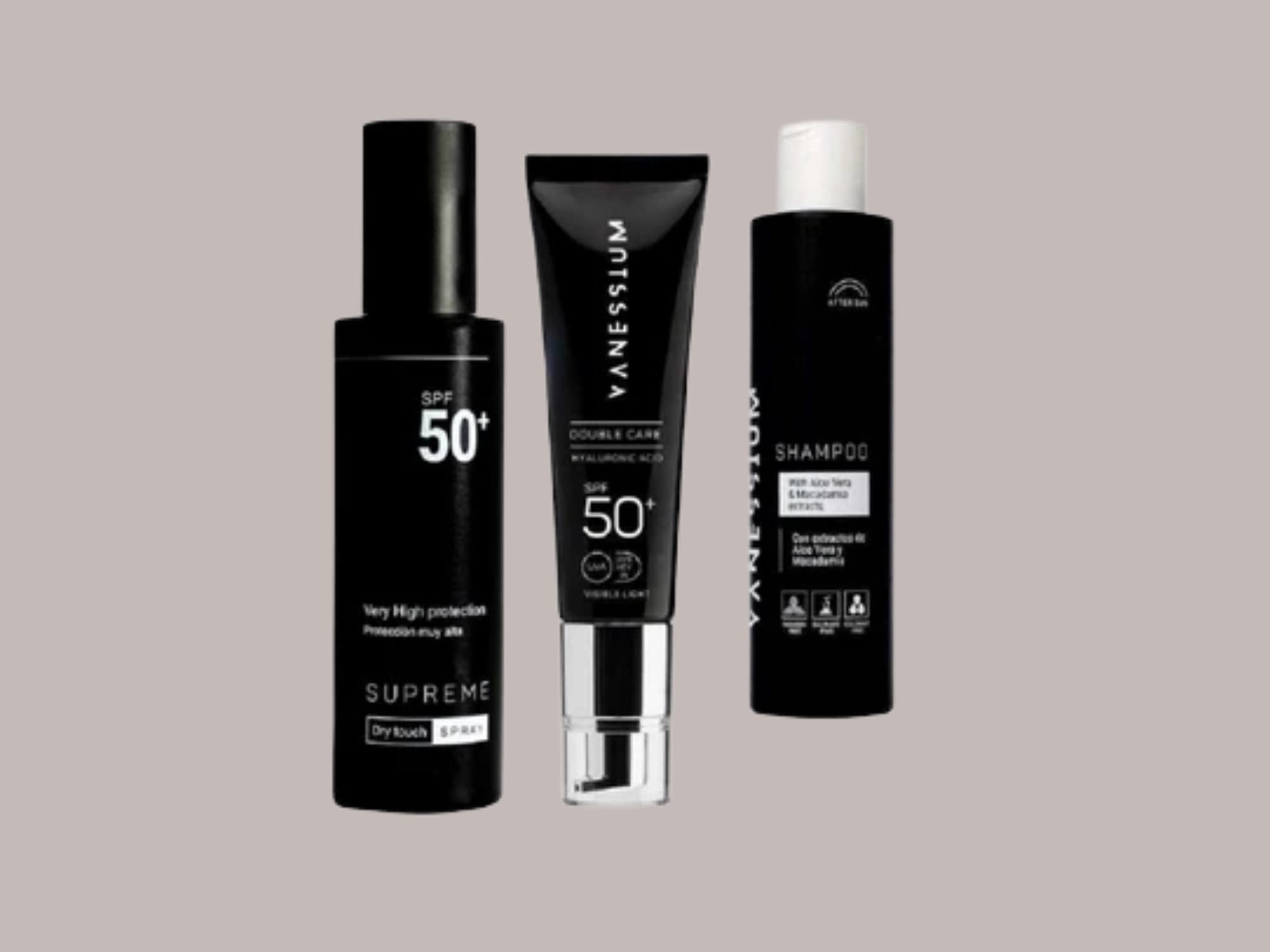 Set Sprej, Šampon, Krema Hyaluron SPF50+